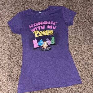 Y2K Purple "Hangin' with my Peeps" baby tee